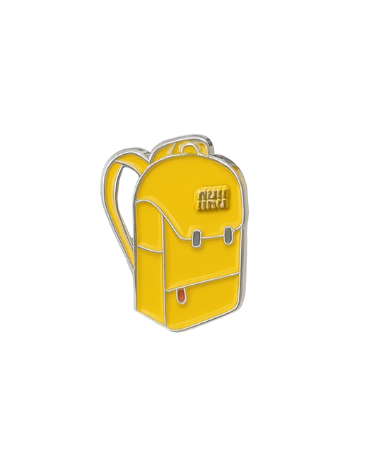 Aku Yellow Backpack Enamel Pin